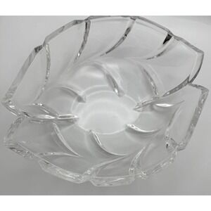Vintage Marquis by Waterford Heavy Crystal Leaf Shaped  Relish Dish 9 1/2" x 5"